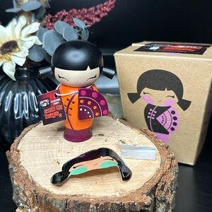 Momiji Message Happy Orange & Pink Doll in Box
